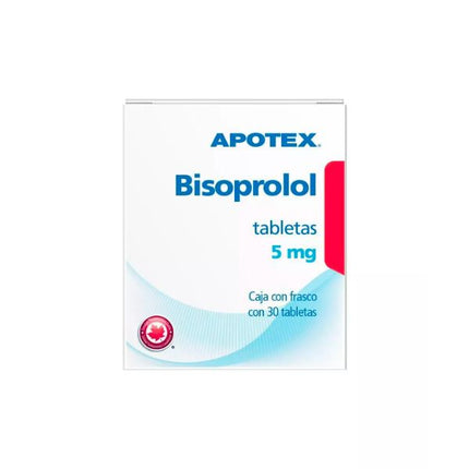 Bisoprolol 5 mg Frasco con 30 Tabletas Apotex Laboratorios