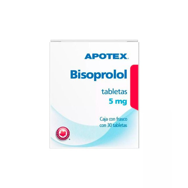 Bisoprolol 5 mg Frasco con 30 Tabletas Apotex Laboratorios