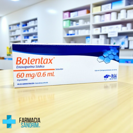 Bolentax Enoxaparina Sódica 60mg/0.6ml Caja con 2 Jeringas PiSA