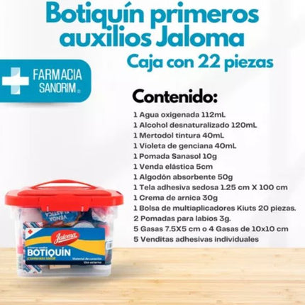 Botiquin Jaloma Caja 22 Piezas
