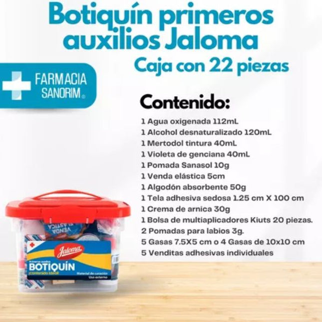 Botiquin Jaloma Caja 22 Piezas