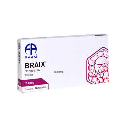 Braix  (Donepezilo) 10 mg Caja con 28 Tabletas RAAM Laboratorios