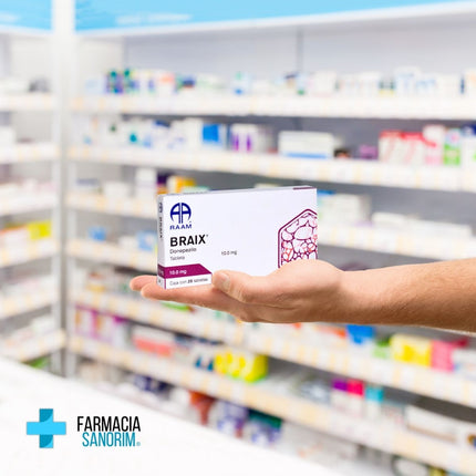 Braix  (Donepezilo) 10 mg Caja con 28 Tabletas RAAM Laboratorios