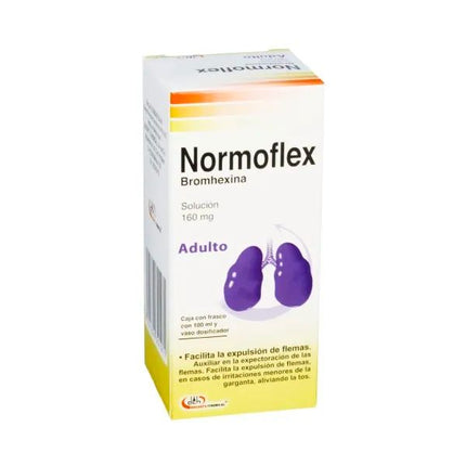 Normoflex (Bromhexina) Solución 160 mg con 100 ml Adulto