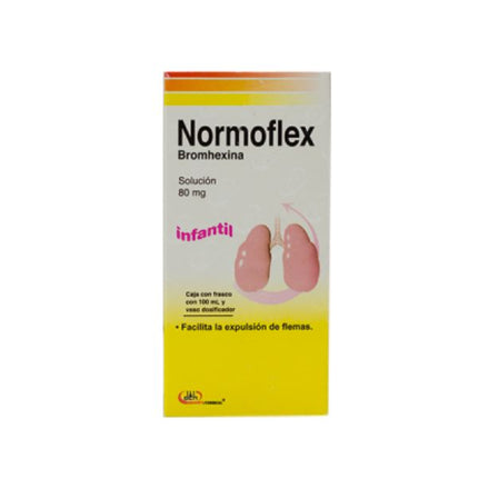 Normoflex (Bromhexina) Solución 80 mg Con 100 ml Infantil
