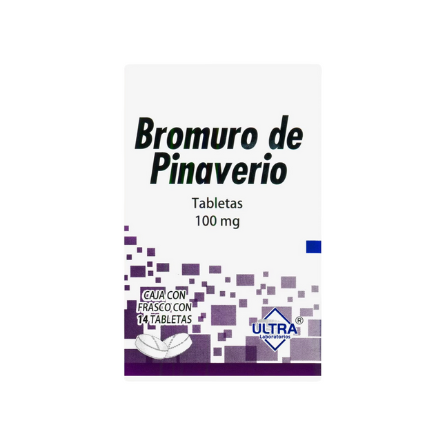 Bromuro de Pinaverio 100 mg  14 Tabletas Ultra Laboratorios