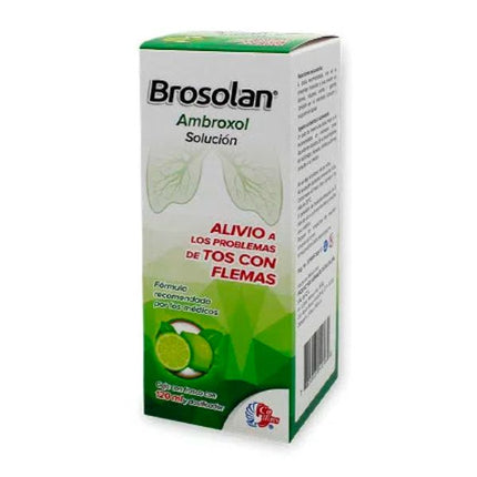 Brosolan (Ambroxol) 300mg/100 ml Sabor Limón Frasco con 100 ml