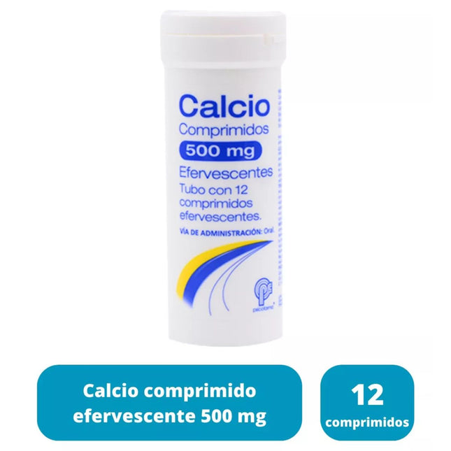 Calcio 500 mg  Tubo con 12 Comprimidos Efervecentes