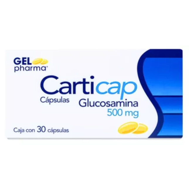 Carticap  (Glucosamina) 500 mg  Caja con 30 Cápsulas