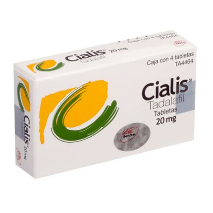 Cialis 20 mg Caja con 4 Tabletas
