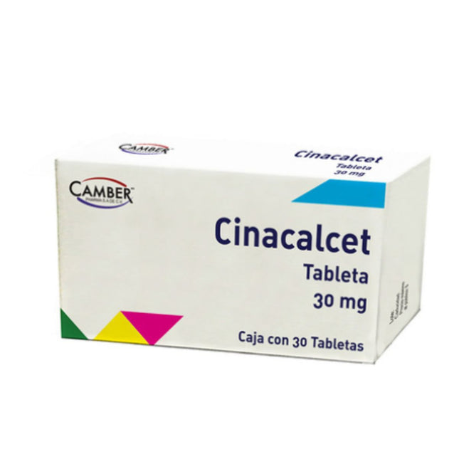 Cinacalcet 30 mg Caja con 30 Tabletas Camber Pharma