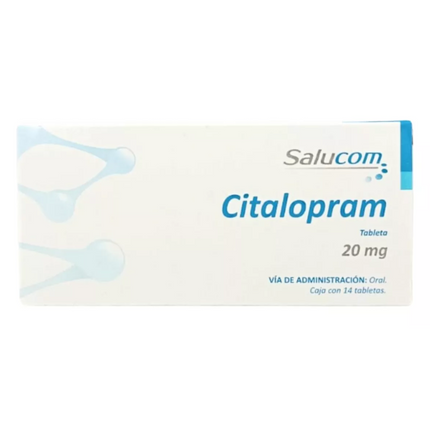 Citalopram 20 mg Caja con 14 Tabletas