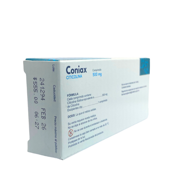 Coniax (Citicolina) 500 mg Caja con 10 Tabletas