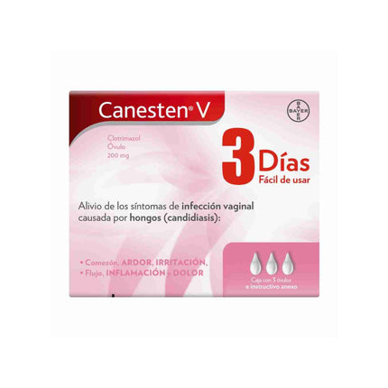 Canesten V (Clotrimazol) Caja con 3 Óvulos