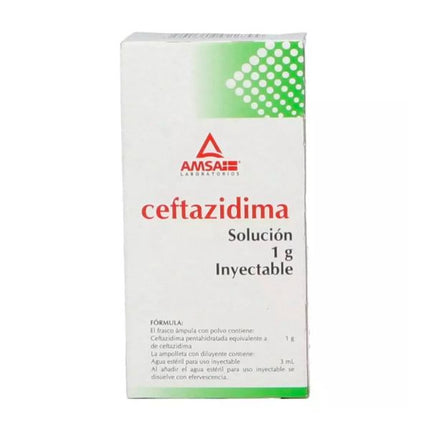 Ceftazidima 1 g Solución Inyectable