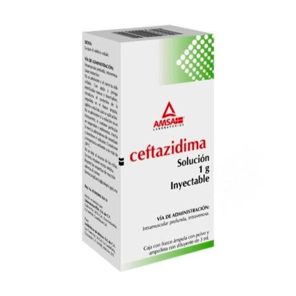 Ceftazidima 1 g Solución Inyectable