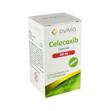Celecoxib 200 mg Frasco Con 10 Cápsulas Avivia