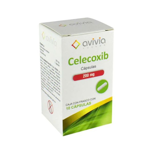 Celecoxib 200 mg Frasco Con 10 Cápsulas Avivia