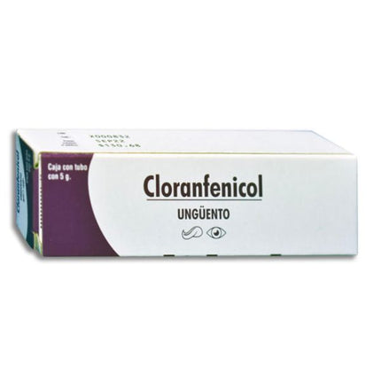 Cloranfenicol Ungüento 5.0 mg Caja con Tubo con 5 g