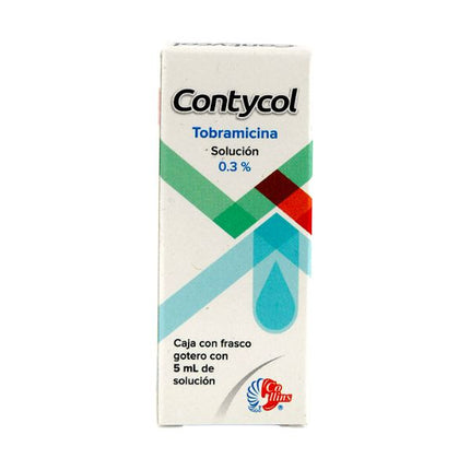 Contycol (Tobramicina) 0.3% Solución Oftalmica Frasco Gotero con 5 ml