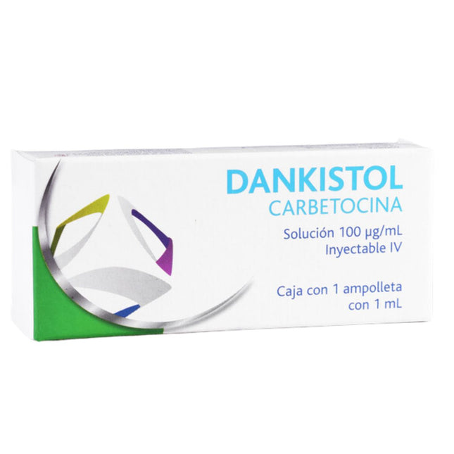 Dankistol (Carbetocina) 100 mg/1 ml Solución Caja con 1 Ámpula Inyectable