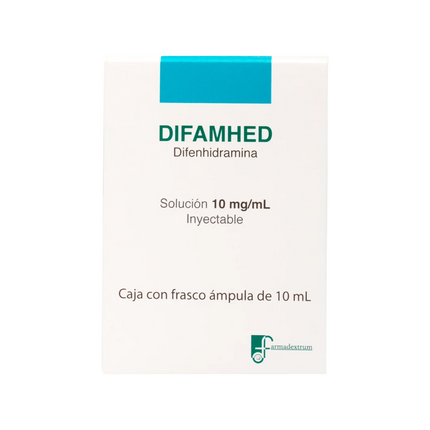 Difenhidramina 10 mg  Solución Inyectable 10 mL