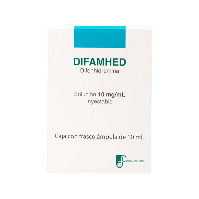 Difenhidramina 10 mg  Solución Inyectable 10 mL