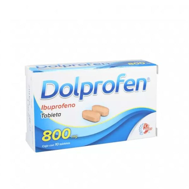 Dolprofen (Ibuprofeno) 800 mg Caja con 10 Tabletas