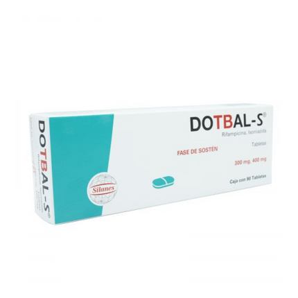 Dotbal s Fase Sostén (Rifampicina, Isoniazida)  300/400 mg Caja con 90 Tabletas Recubiertas