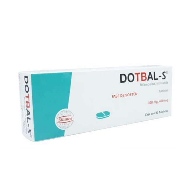 Dotbal s Fase Sostén (Rifampicina, Isoniazida)  300/400 mg Caja con 90 Tabletas Recubiertas