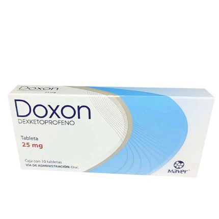 Doxon (Dexketoprofeno Trometamol) 25 mg Caja con 10 Tabletas