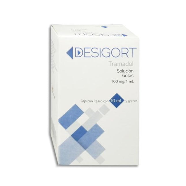 Desigort (Tramadol) Gotas Solución 100 mg/1 ml Frasco con 10 ml