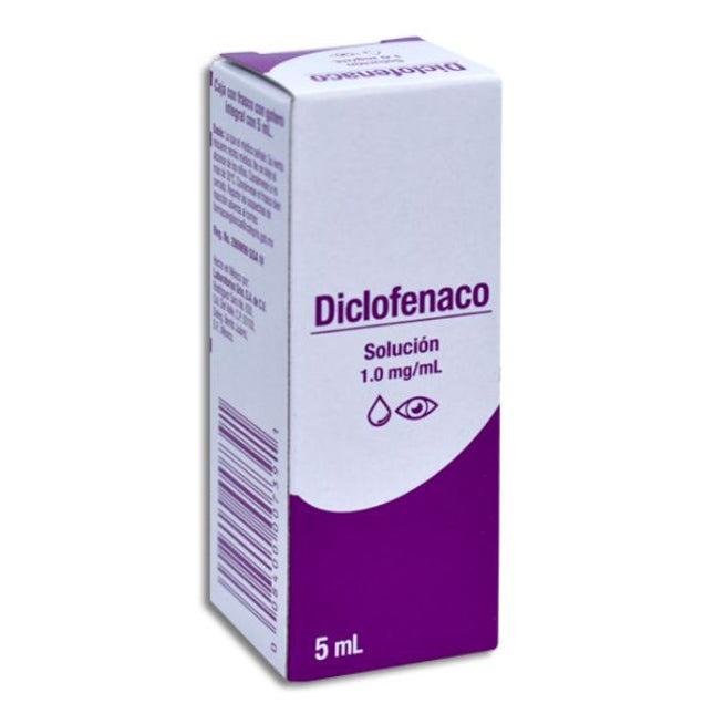 Diclofenaco 1.0mg/ml Solución Oftalmica Frasco Gotero con 5 ml