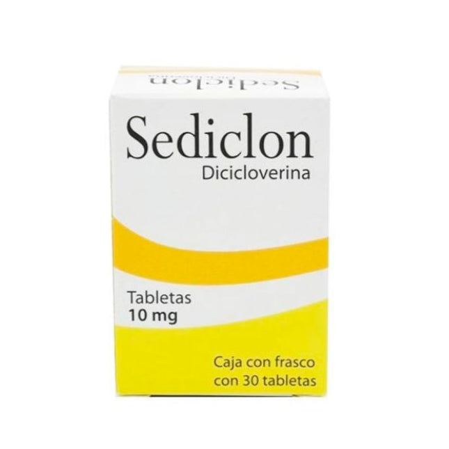 Sediclon (Dicicloverina) 10 mg Caja con 30 Tabletas