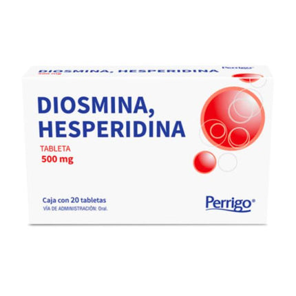 Diosmina/Hesperidina 450 mg - 50 mg Caja con 20 Tabletas Perrigo