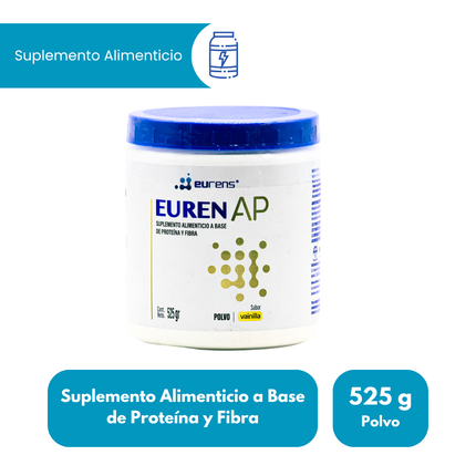 Euren AP Suplemento Alimenticio de Proteína y Fibra Sabor Vainilla 525 g – RAAM Laboratorios