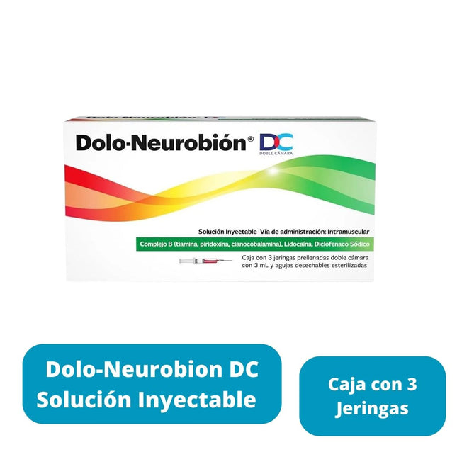 Dolo-Neurobion DC Solucion Inyectable Caja con 3 Jeringas Prellenadas