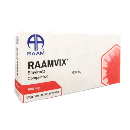 Raamvix (Efavirenz) 600 mg Caja con 30 Comprimidos RAAM Laboratorios