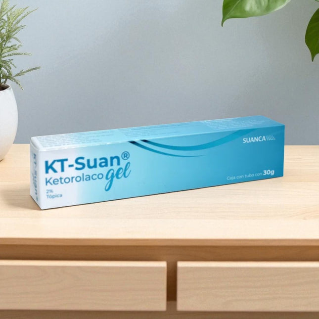 KT-Suan (Ketorolaco) Gel 2% Caja con Tubo 30 G Laboratorio Suanca