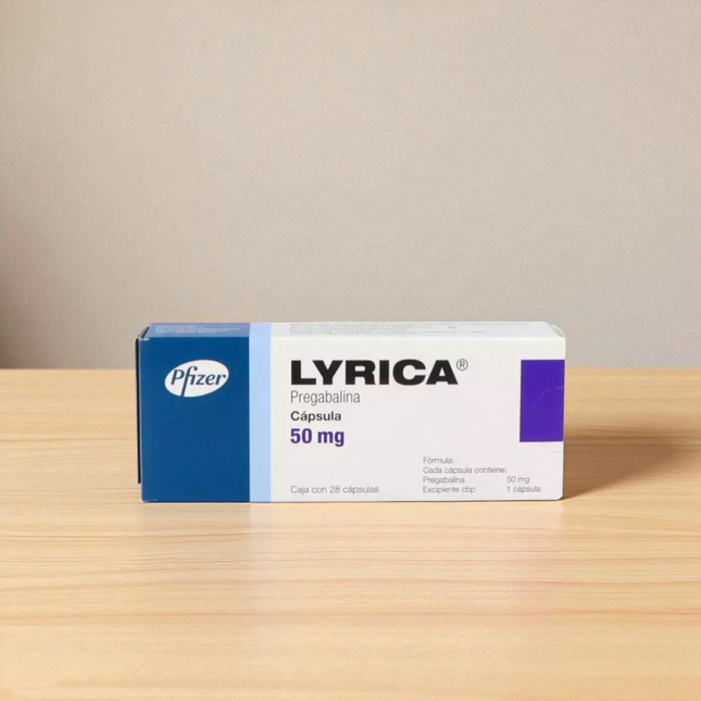 Lyrica (Pregabalina) 50 mg Caja con 28 Capsulas Laboratorio Pfizer