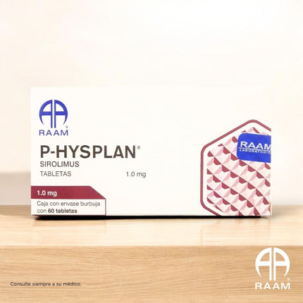 P-HYSPLAN (Sirolimus) 1 mg Caja con 60 Tabletas RAAM Laboratorios