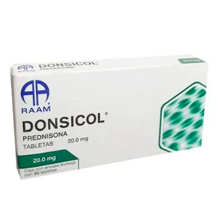 Donsicol (Prednisona) 20 mg Caja con 30 Tabletas