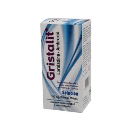 Gristalit (Loratadina/Ambroxol) 100 mg/ 600 mg - Frasco con 60 ml