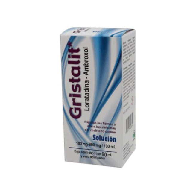 Gristalit (Loratadina/Ambroxol) 100 mg/ 600 mg - Frasco con 60 ml