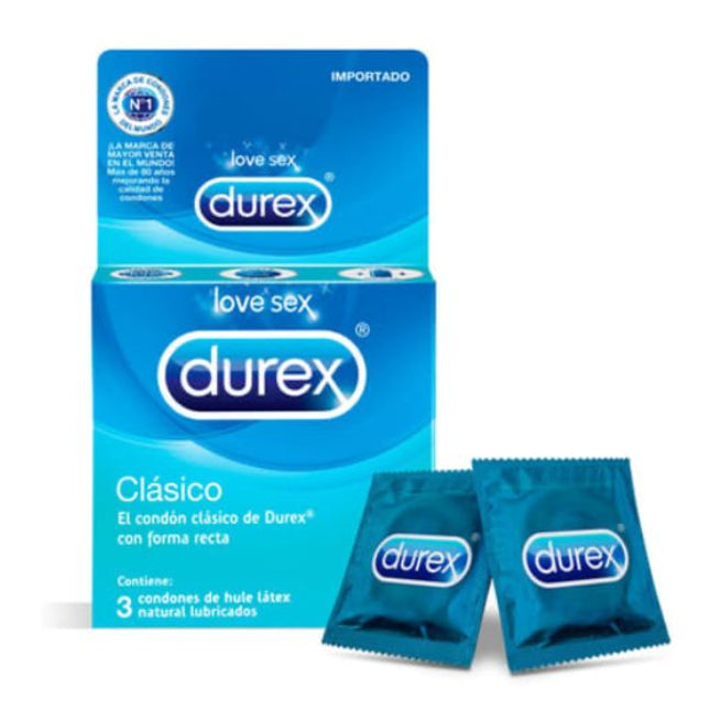 Durex Clásico Caja con 3 Condones