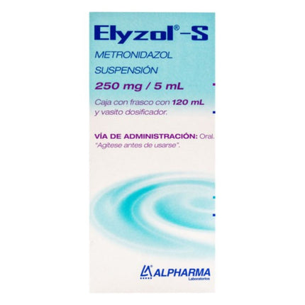Elyzol s (Metronidazol) 250 mg 5 mL Suspensión Frasco Con 120 mL