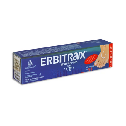 Erbitrax Terbinafina Crema 1 % Caja con Tubo con 15 g