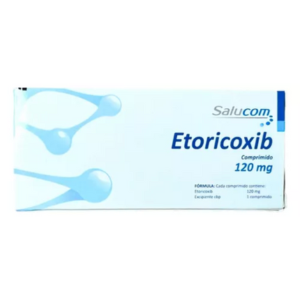 Etoricoxib 120 mg Caja con 7 Tabletas Salucom