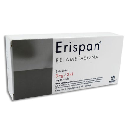Erispan (Betametasona) 8 mg/2 ml 1 Ampolleta Inyectable