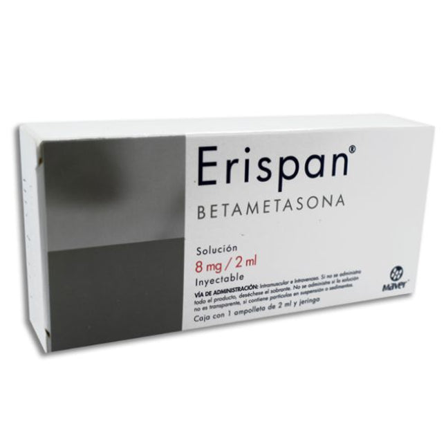 Erispan (Betametasona) 8 mg/2 ml 1 Ampolleta Inyectable